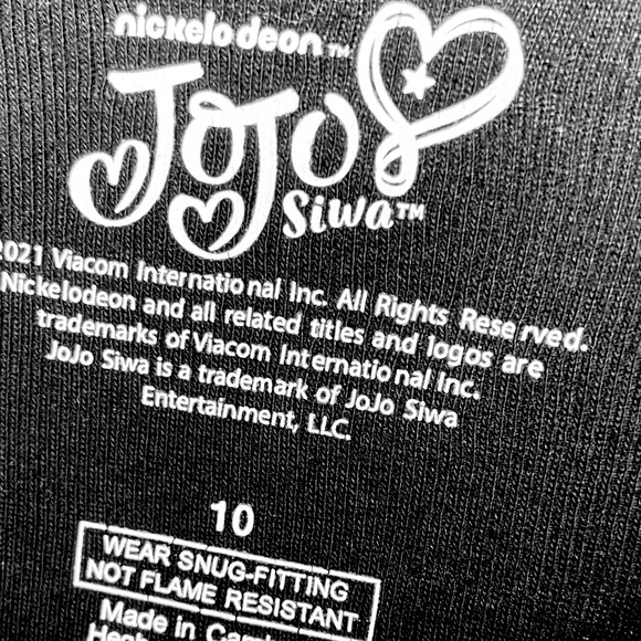 Nickelodeon JOJO SIWA Halloween Pajamas Girl’s Size 10 - Picture 7 of 7